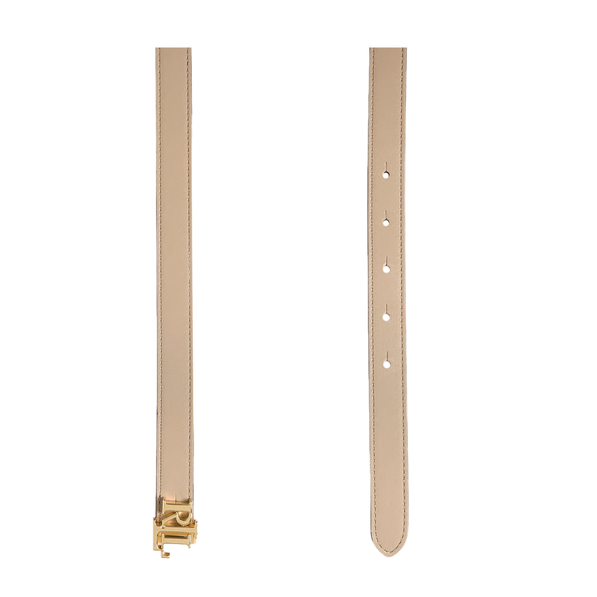 REV LRL 20-BELT-SKINNY - Birch Tan/White