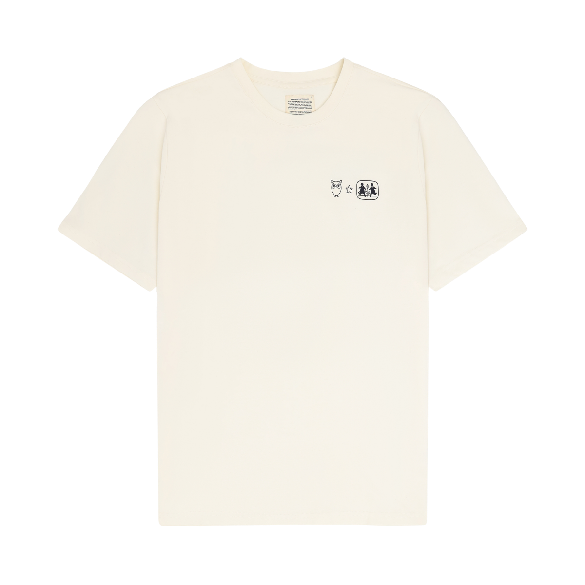 Back Print T-Shirt - Egret