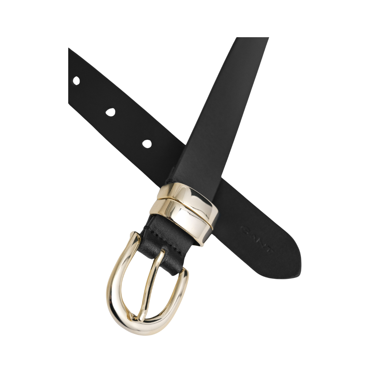 Chunky Keeper Leather Belt - Black