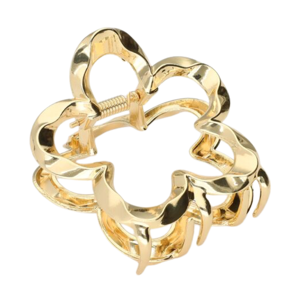 Hairclip flower twisted - Gold