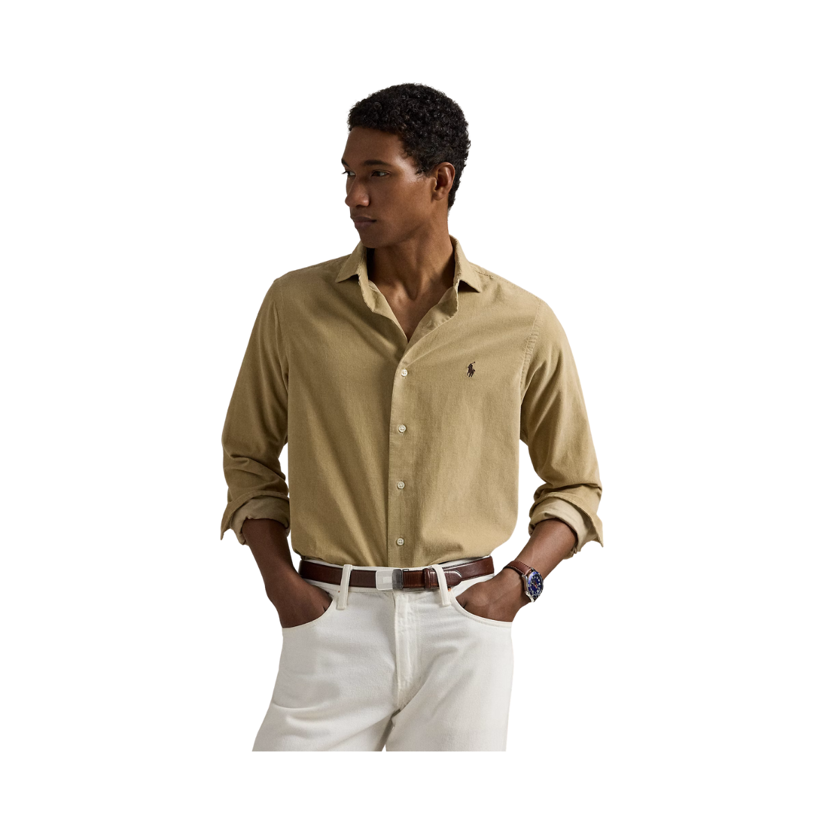 Long Sleeve Sport Shirt - Coastal Beige