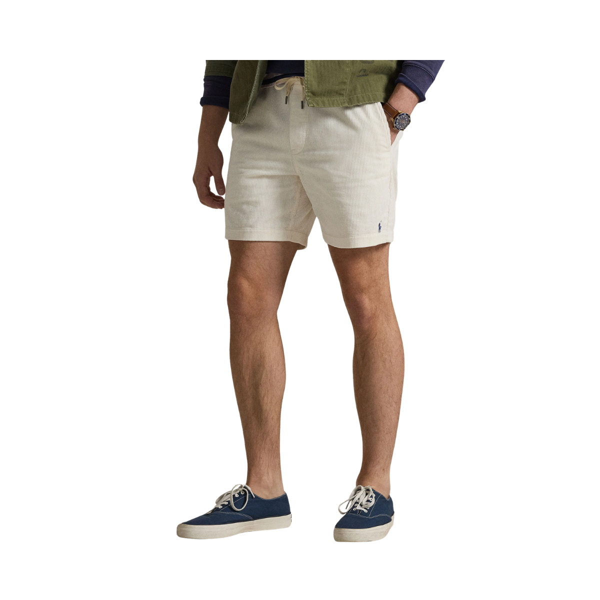 Corduroy Prepster Shorts - Warm White