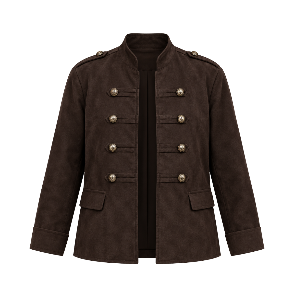 Uniform Suede Jacket - Chocolate