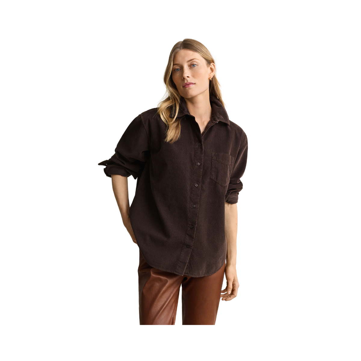 Rel Cordroy Shirt - Deep Brown