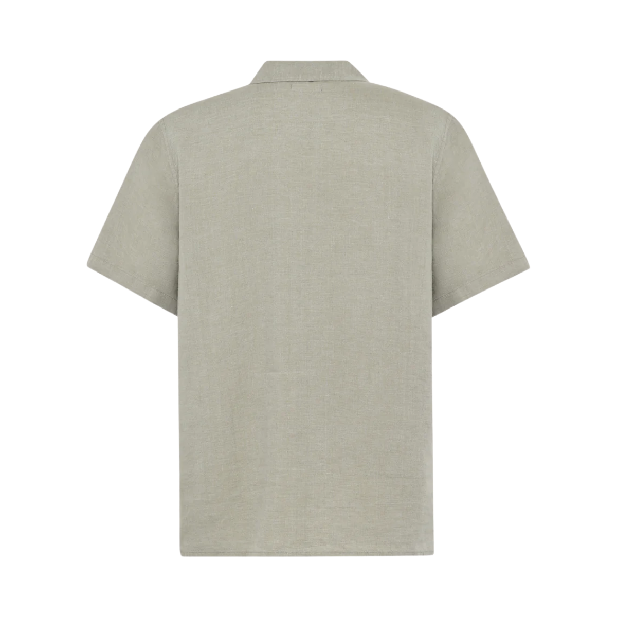 Box Short Sleeve Linen Shirt - Twill Yarndyed