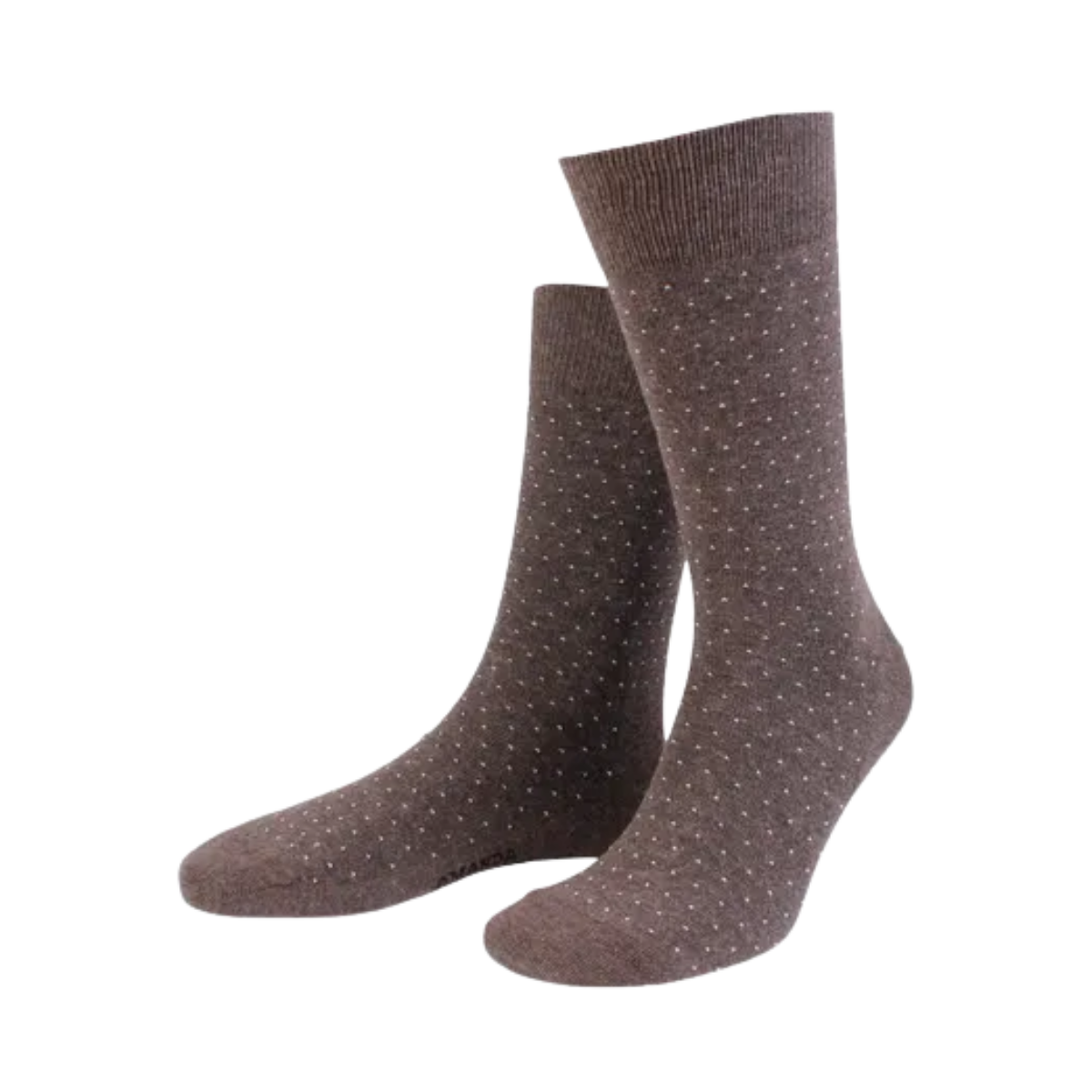 True Micro Dot Sock - Brown melange