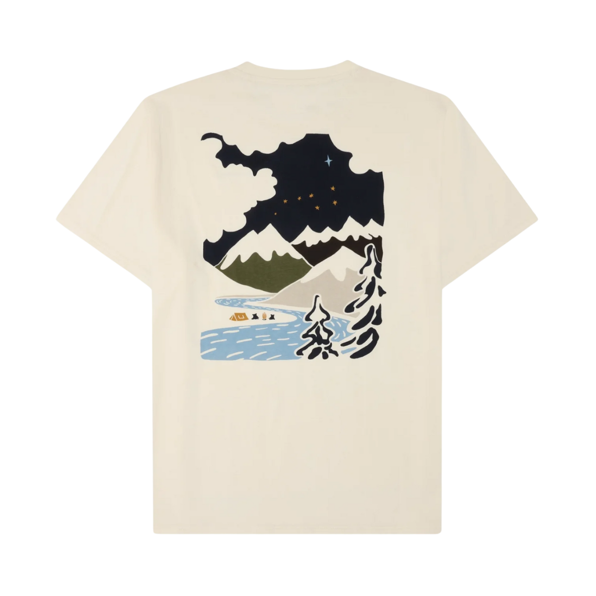 Back Print T-Shirt - Egret