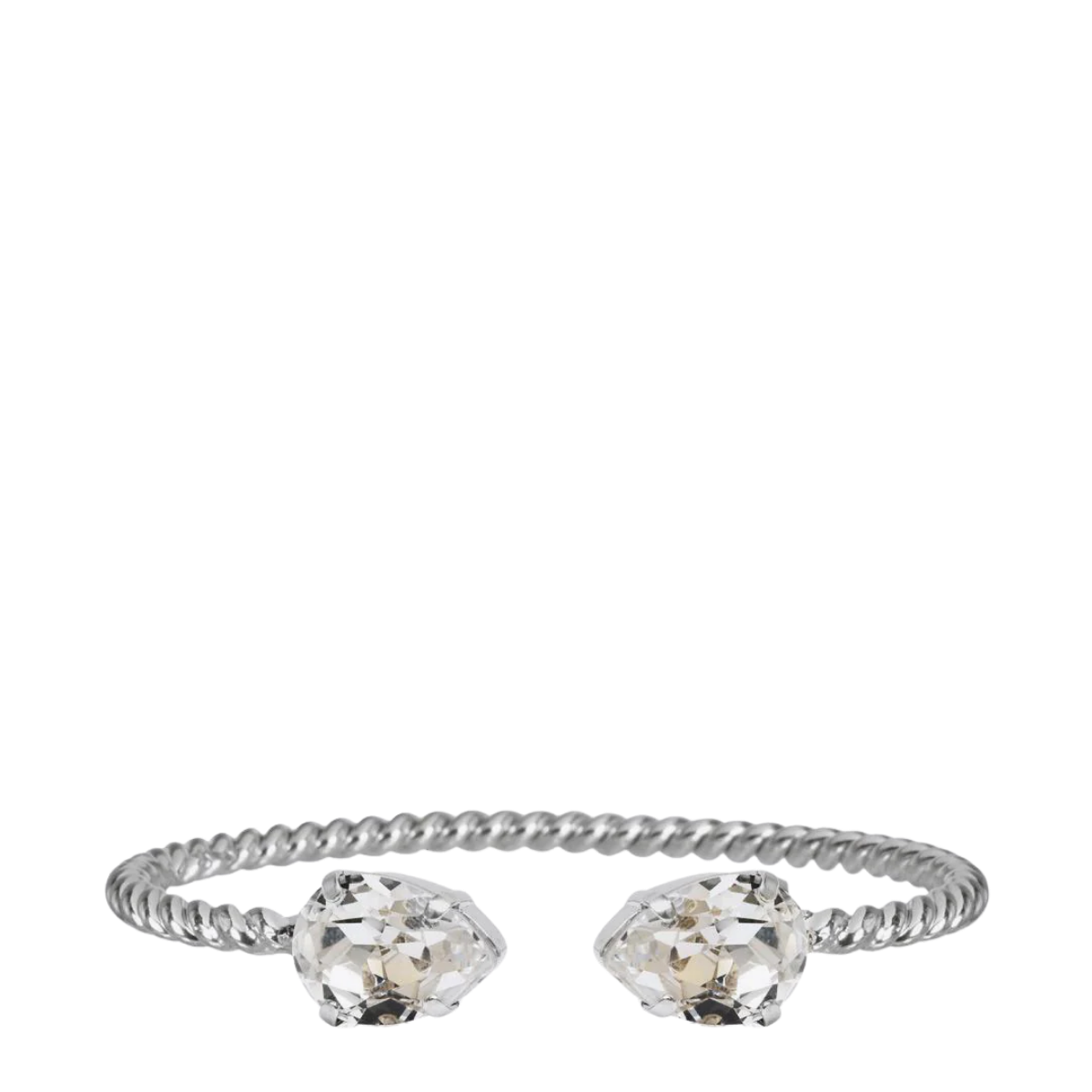 Mini Drop Bracelet Rhodium - Crystal Rhodium