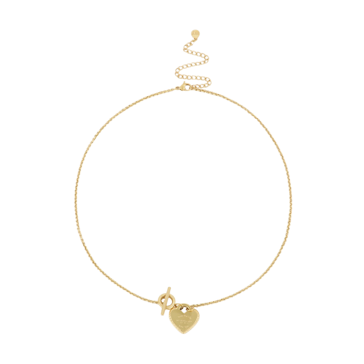 Ketting Candy Couture Hart - 1200 Gold