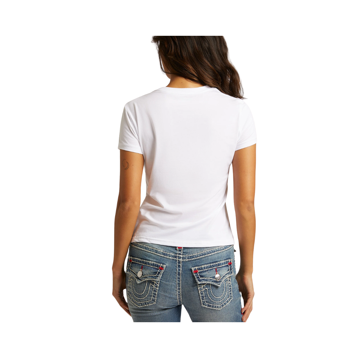 Crystal Hs Crew Neck Tee - Optic White