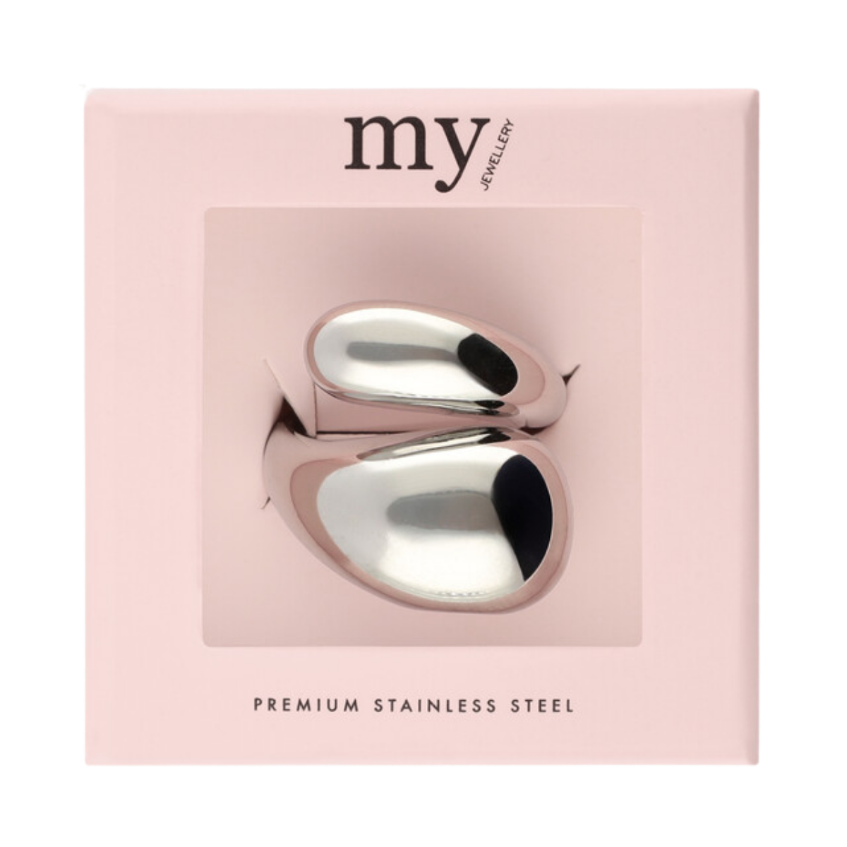 Ring chunky bubble OS - Silver