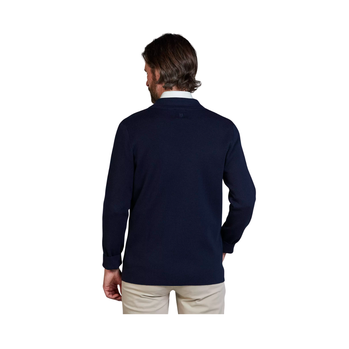 Knitted Club Cardigan - Navy