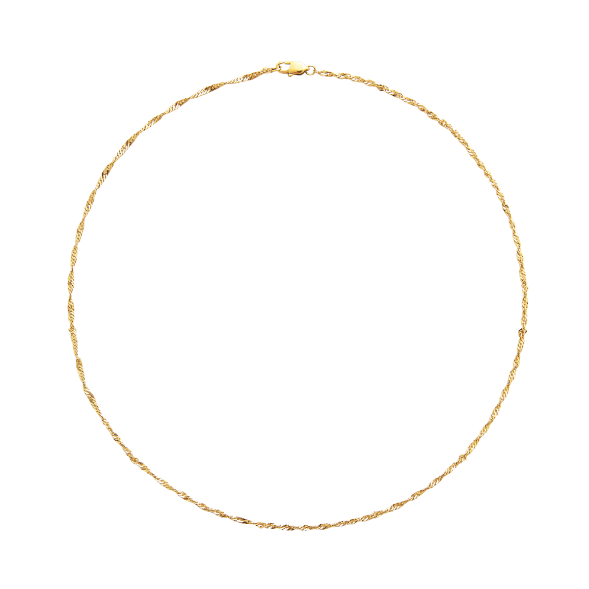 Twirl Gold Necklace - Gold