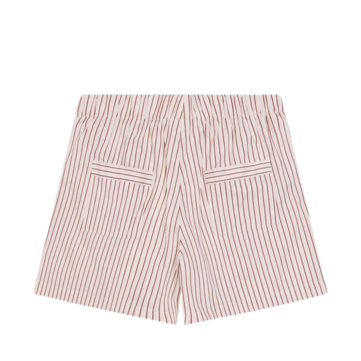 Trace Loose Satin Shorts - Red Stripe