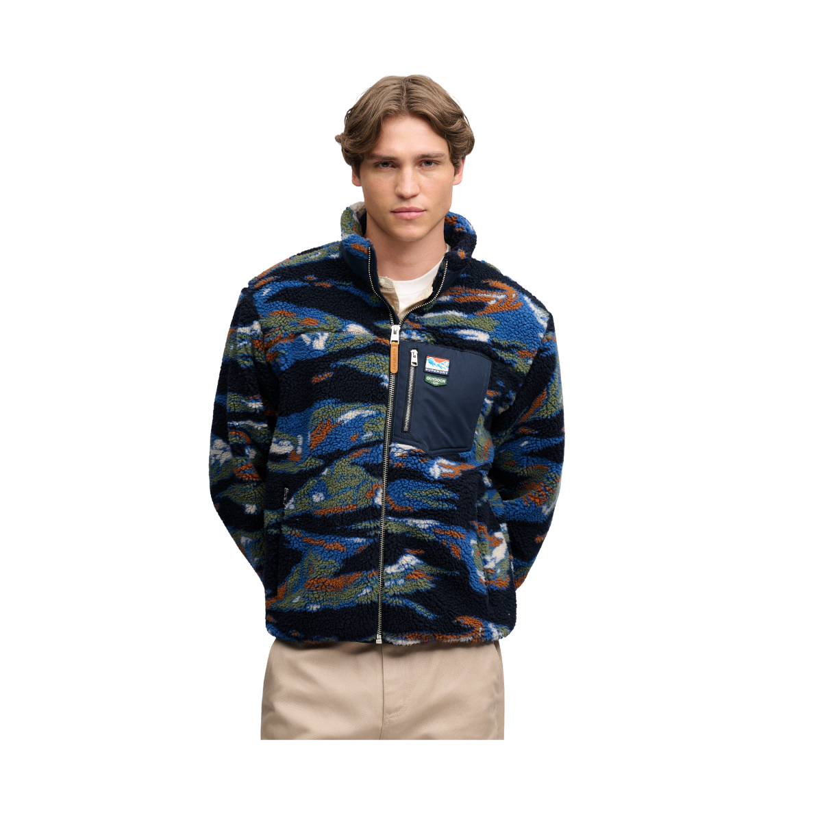 Terrain Fleece Zip Thru - Navy Terrain