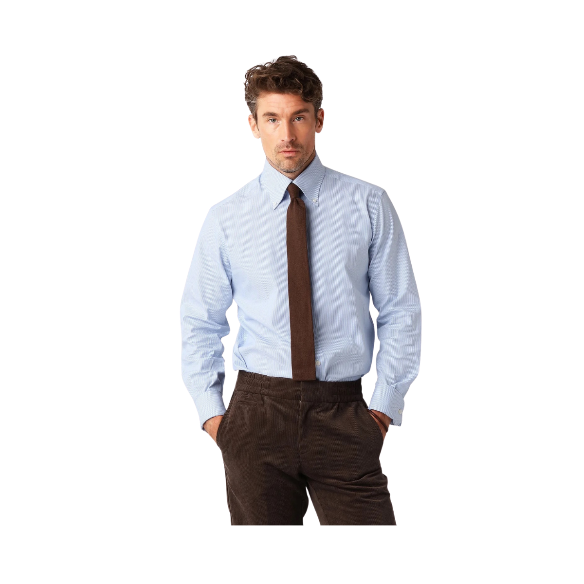 Pinstripe Shirt - Blue