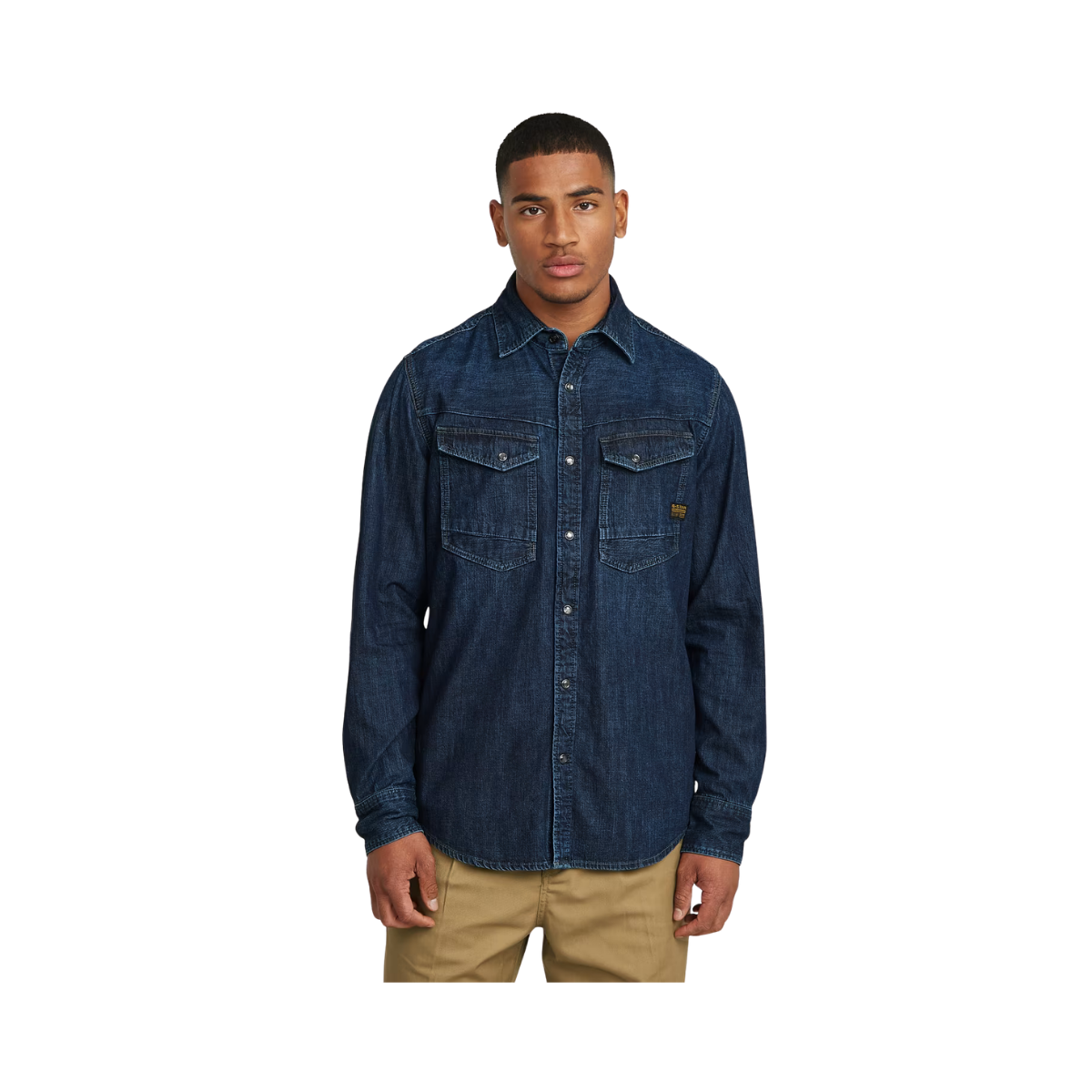 Dakota Slim LS Shirt - Worn In Deep Sea