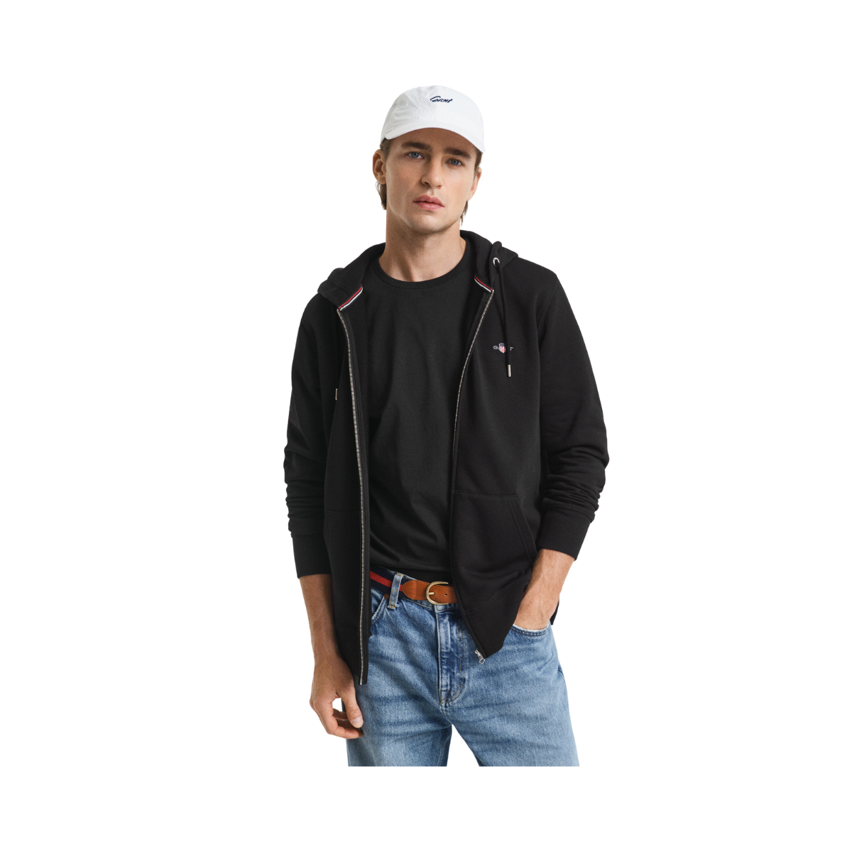 Shield Full Zip Hoodie - Black