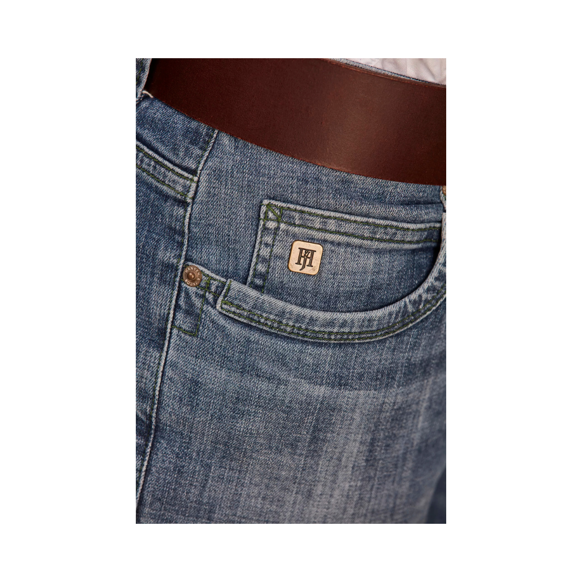5-PKT ANNIVERSARY DENIM - MID BLUE