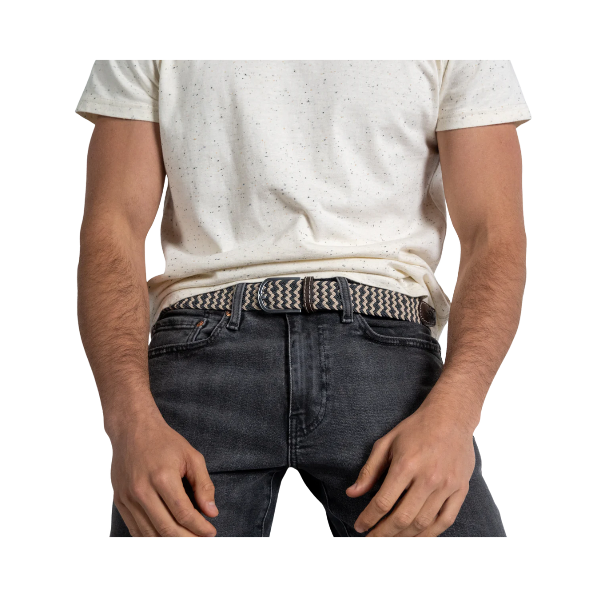 WOVEN ELASTIC BELT - TWO-TONED - The Panama