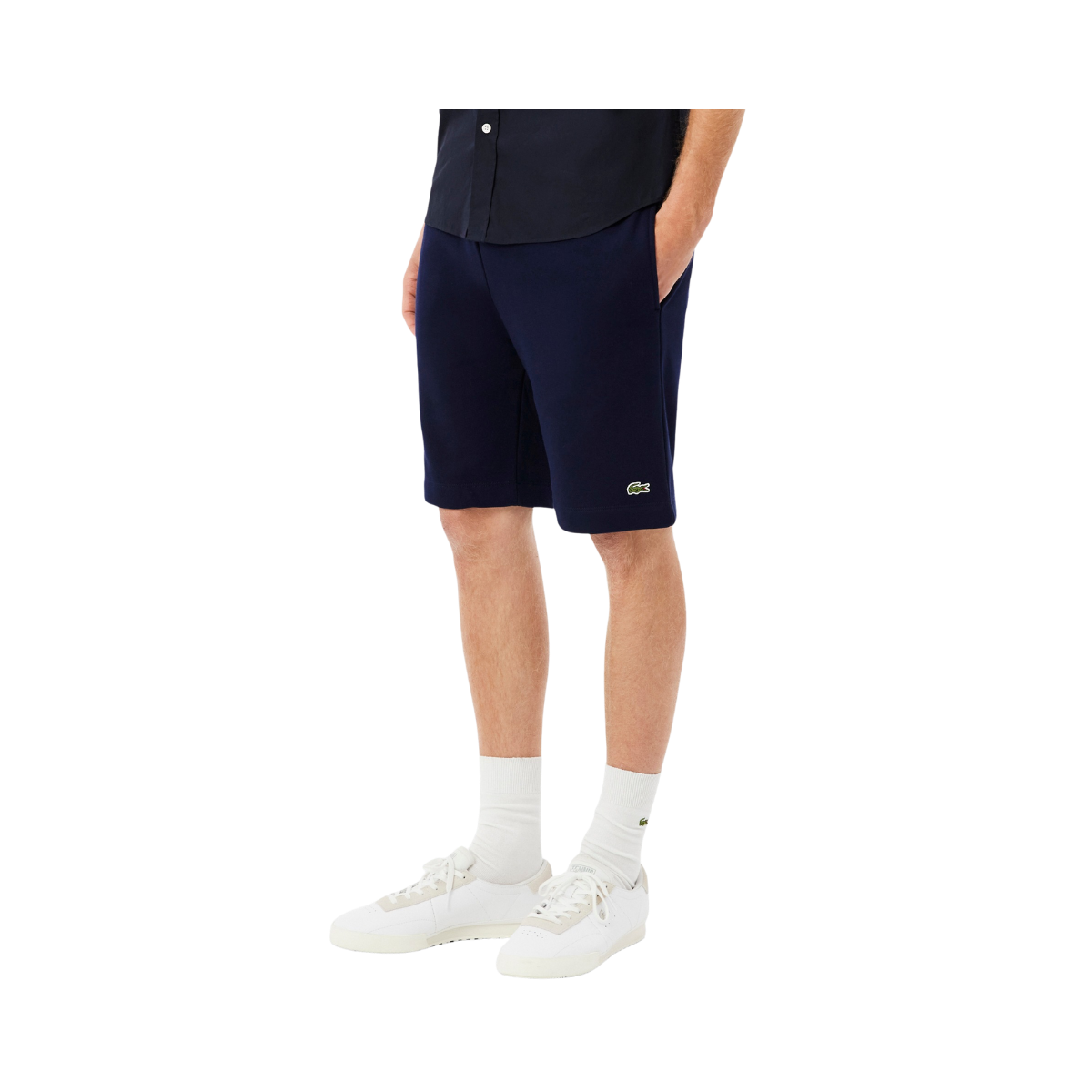Elastic Waist Shorts - Navy Blue