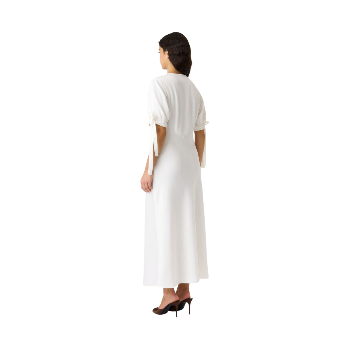 YASPella 2/4 Long Dress - Pristine