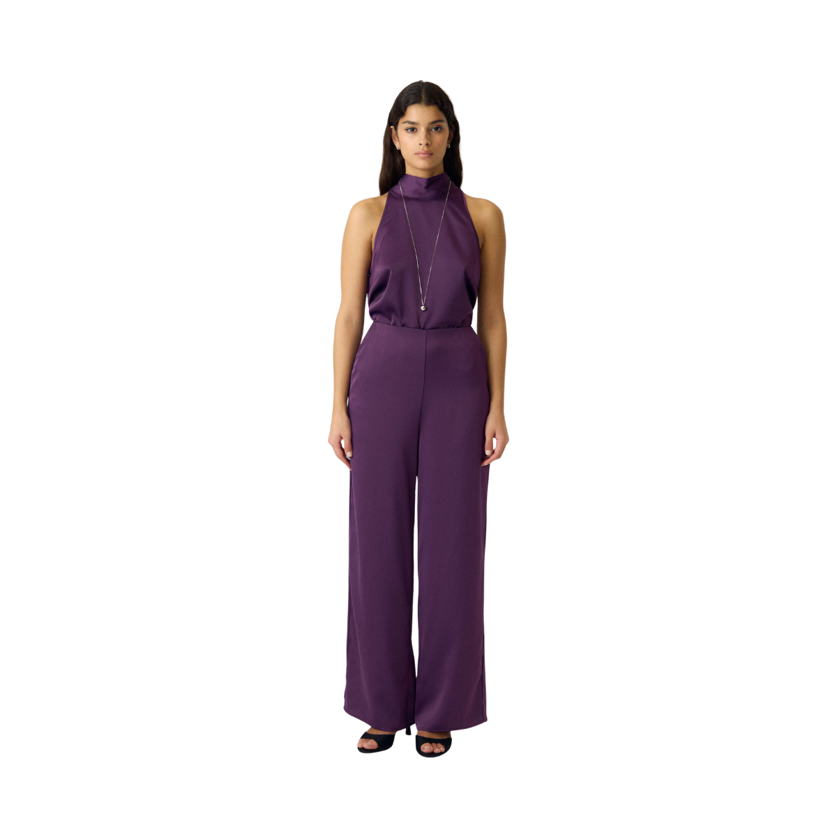 YASPella Wide Pants - Wineberry