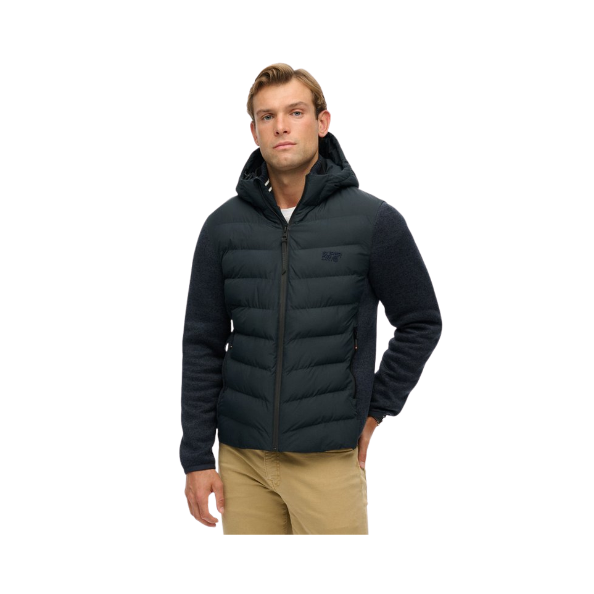 Hooded Storm Knit Hybrid Jacket - 98T Eclipse Navy