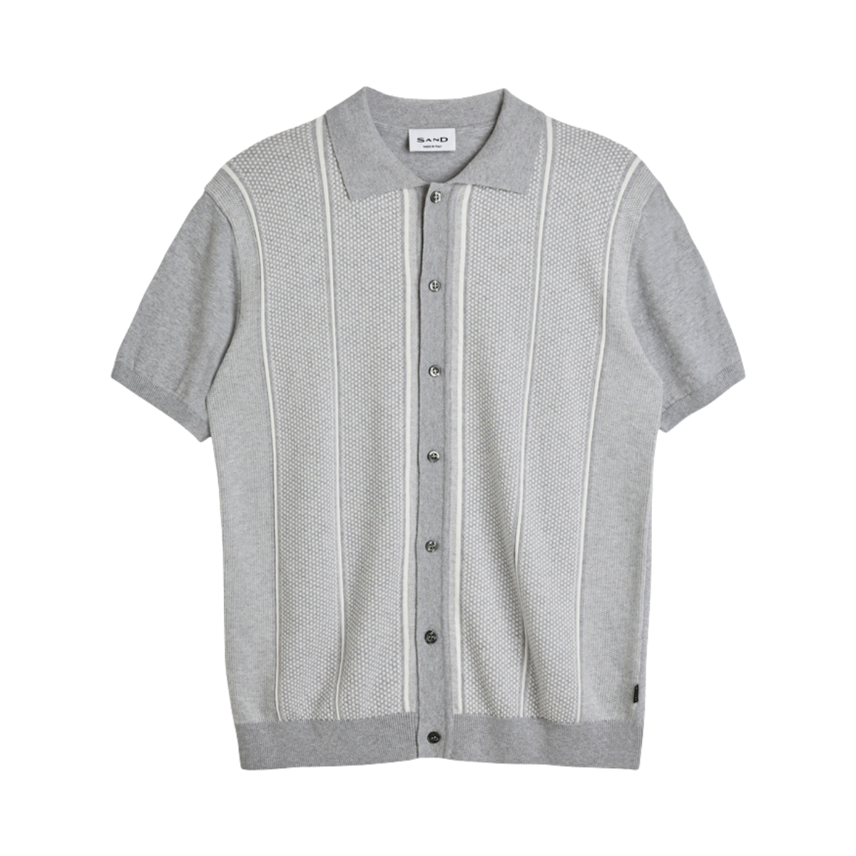 5629 Polo Shirt - Light Grey Pattern