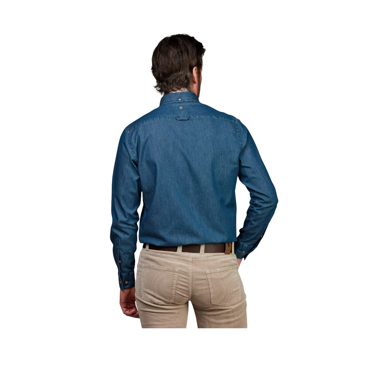 Teo Slub Denim Shirt - Blue
