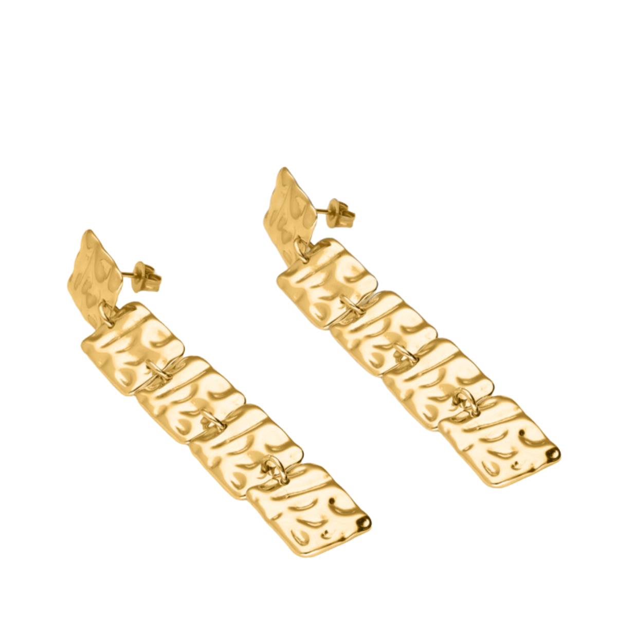 Earrings vintage squares - Gold