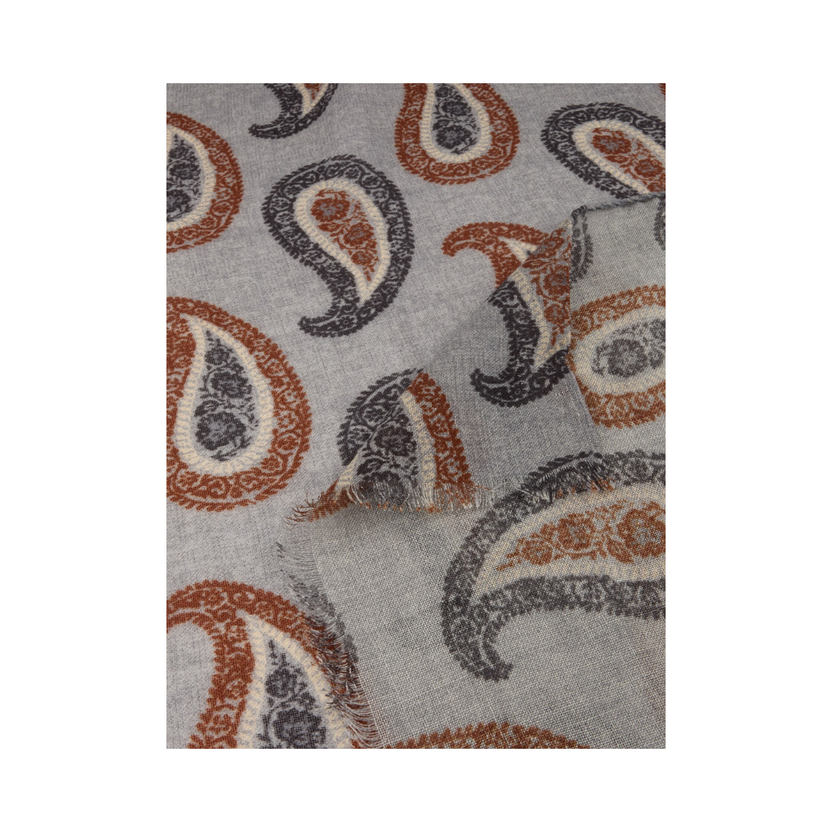 Scarf 68 x 190 cm Wool - 331 Grey Pattern