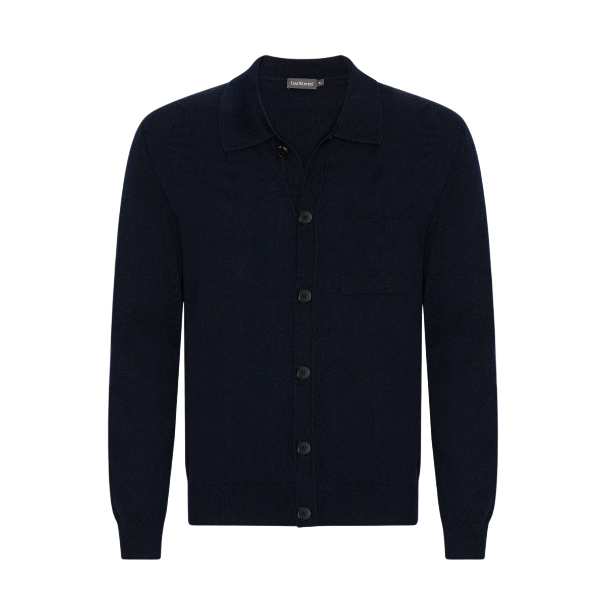 Cashmere Blend Cardigan - Navy