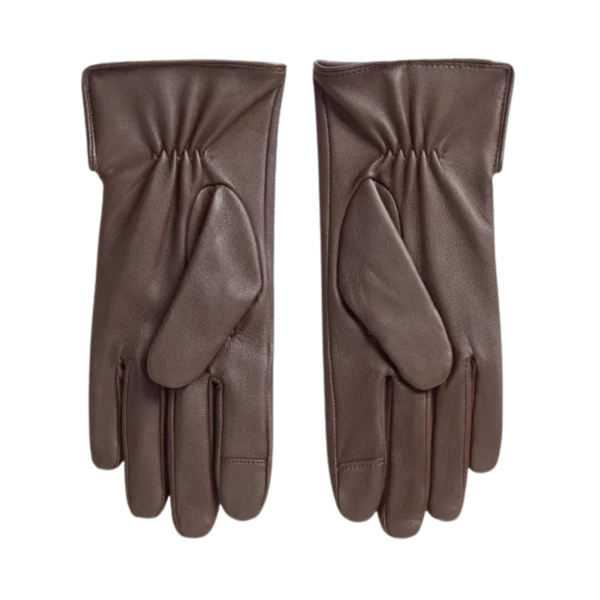 Leather But Glv-Glove - Brown