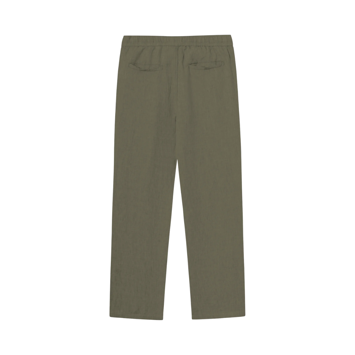 Loose linen pants - Burned Olive