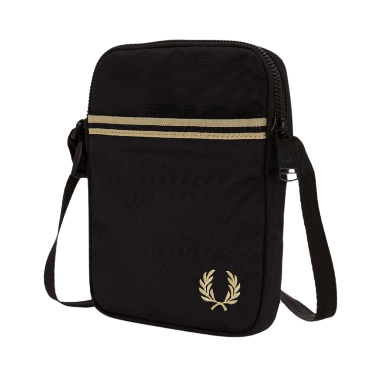 Tipped Tape Small Side Bag - Black