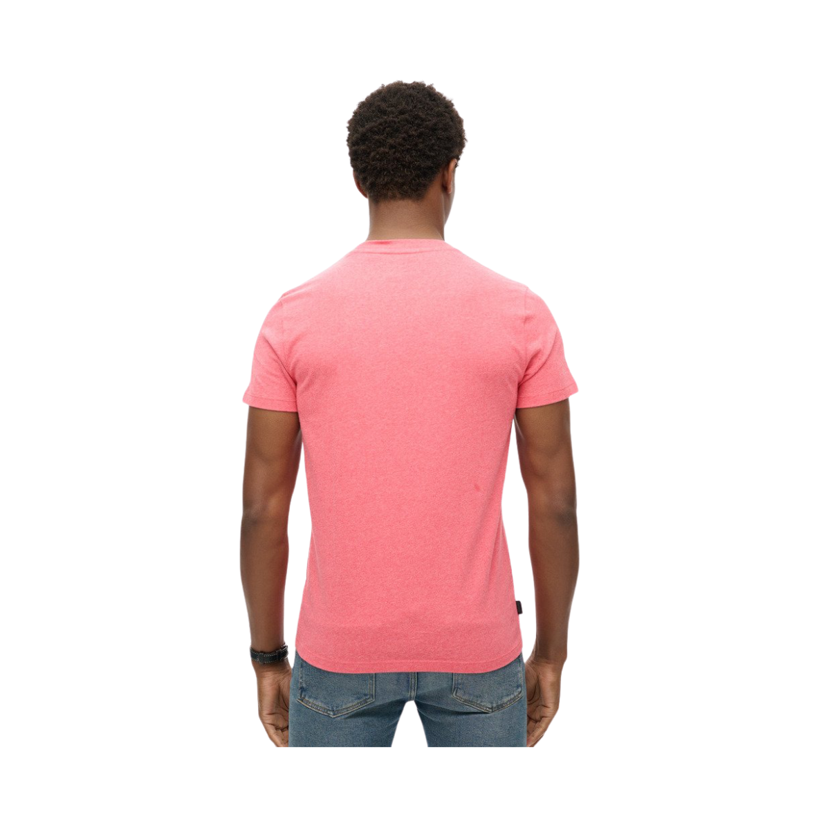 Essential Logo EMB Tee - 9VS Punch Pink Marl