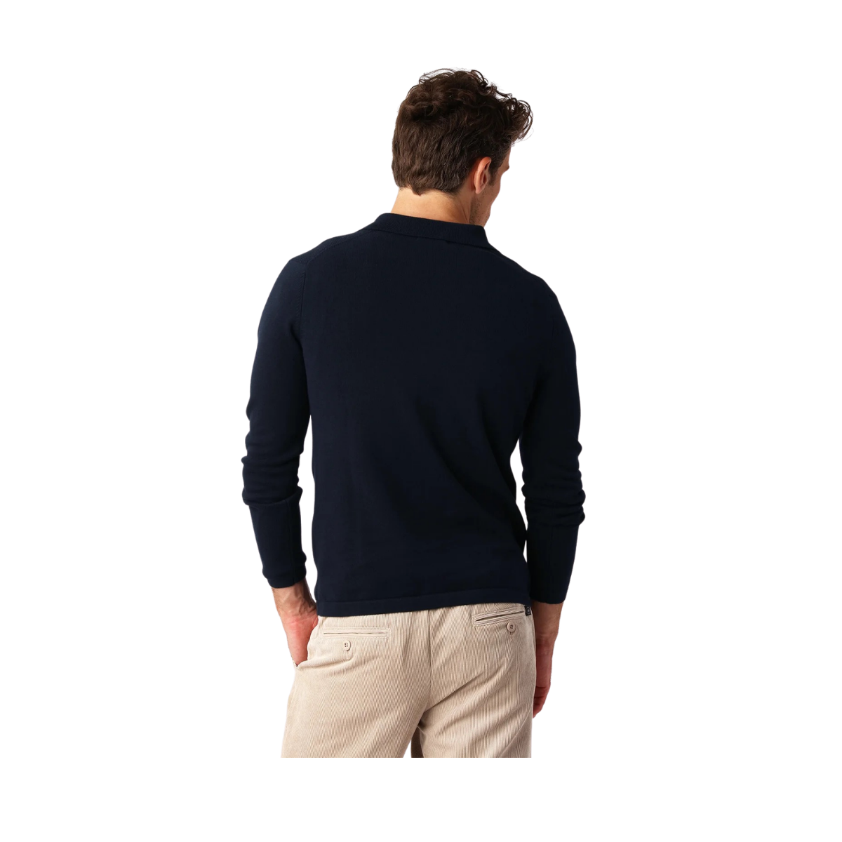 Cotton Half Zip - Navy