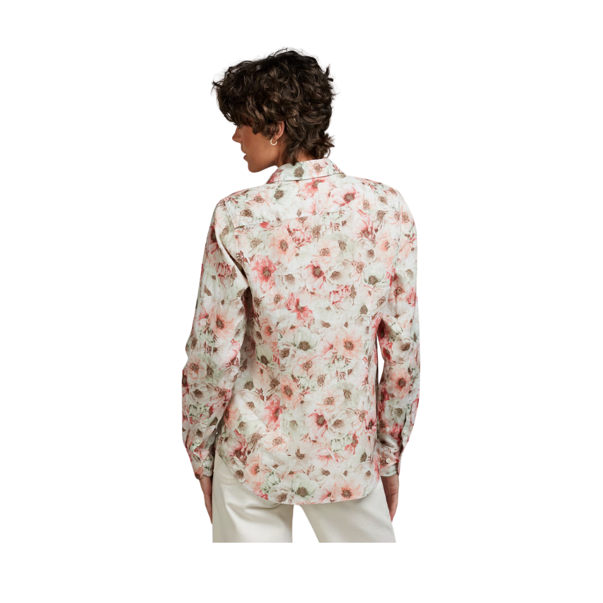 Sofie Shirt - Light Orange Pattern