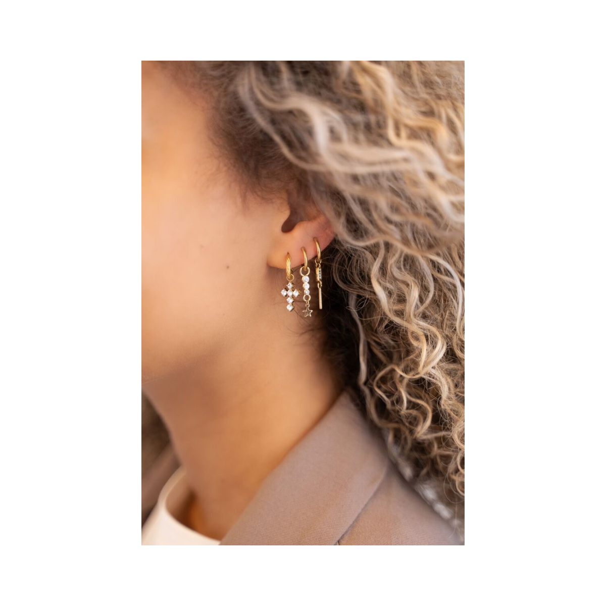 Earrings Stones 7 - 1200 Gold