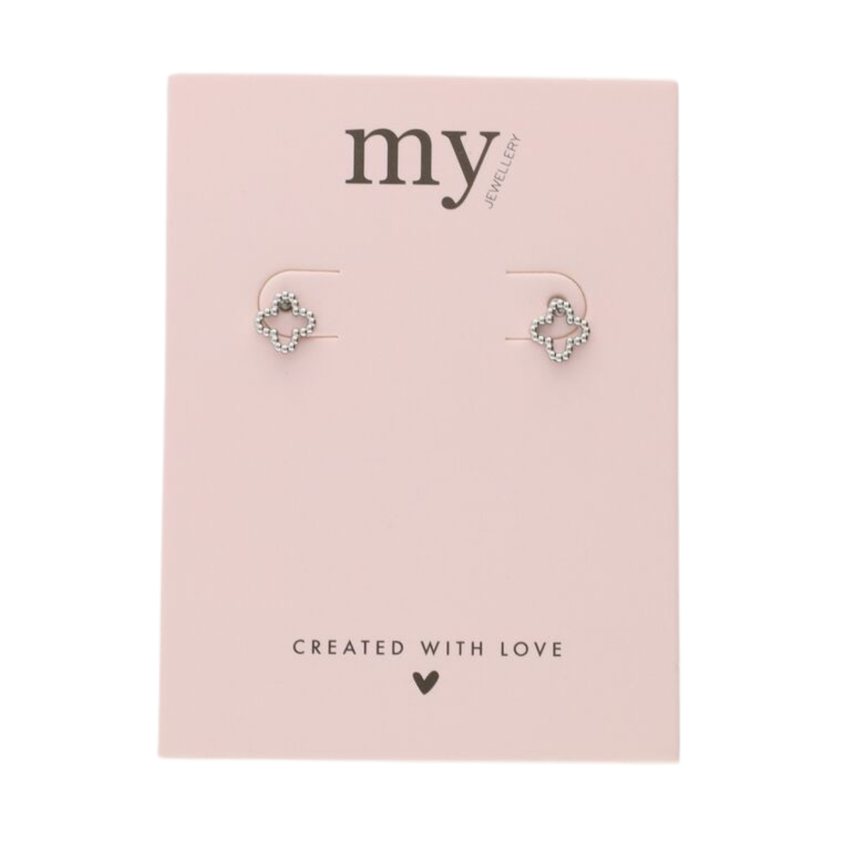 Stud clover - 1500 Silver