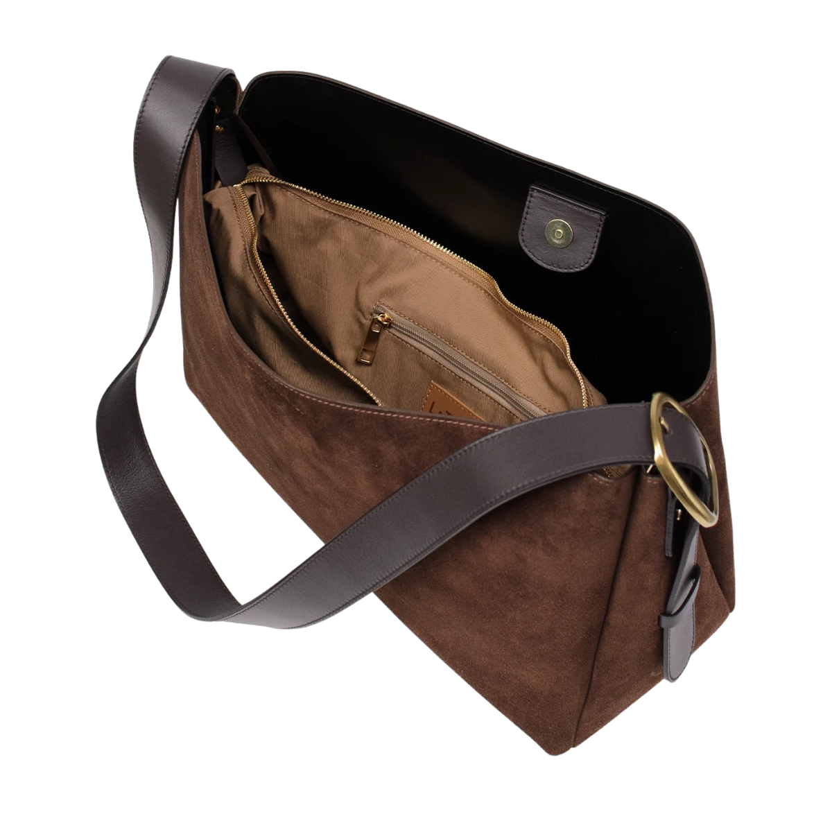 Novara Maxi Bag Suede - Chocolate