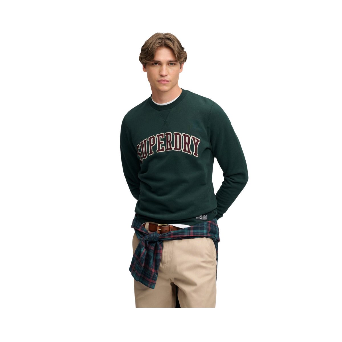 Athletic Applique Relaxed Crew - 27E Enamel Green