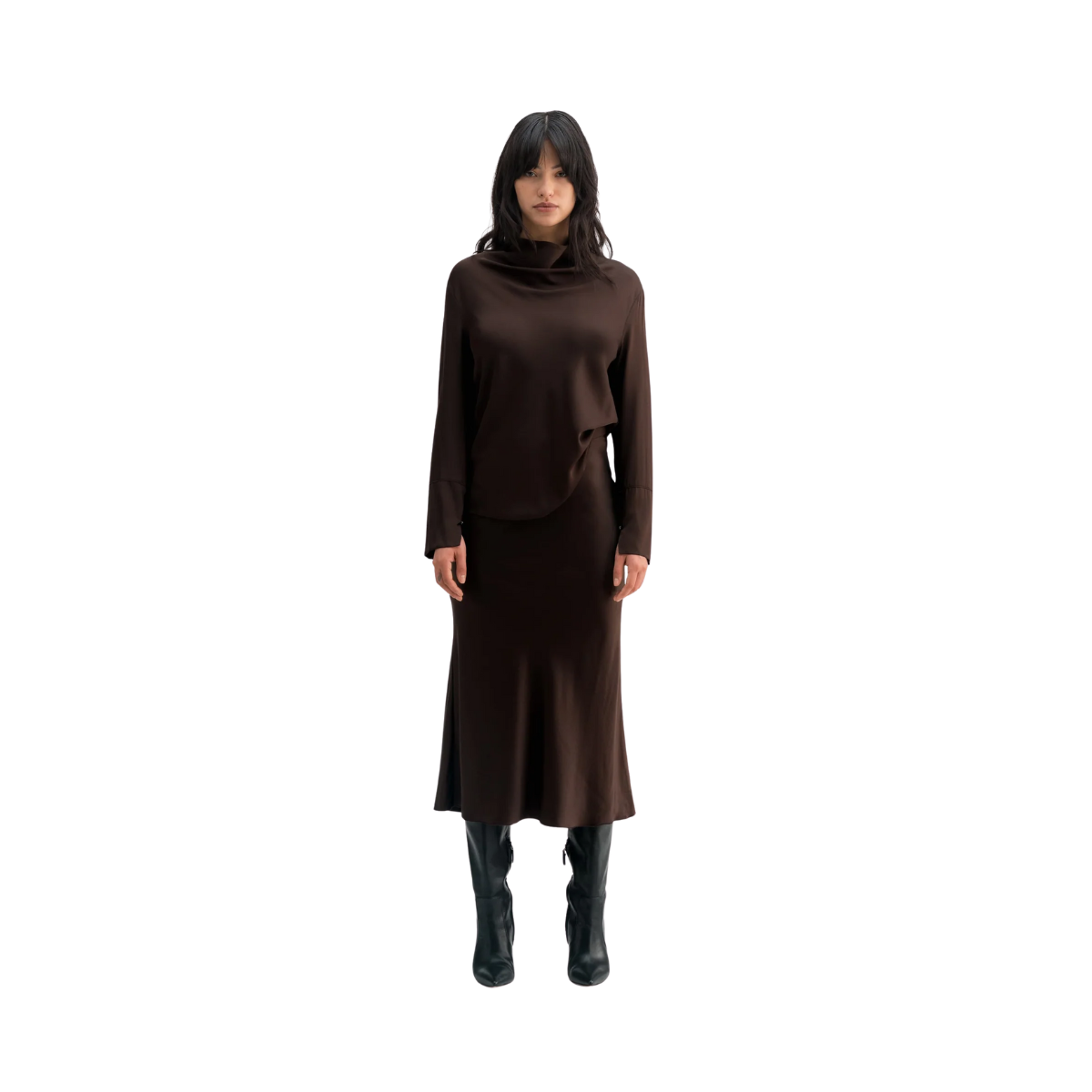 Ayumi Blouse - Dark Brown