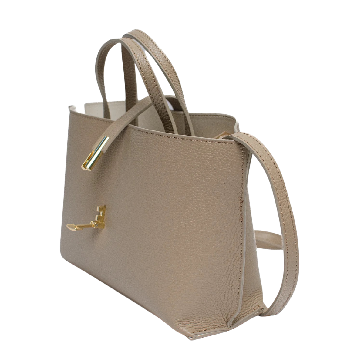 Aversa Leather Bag - Latte