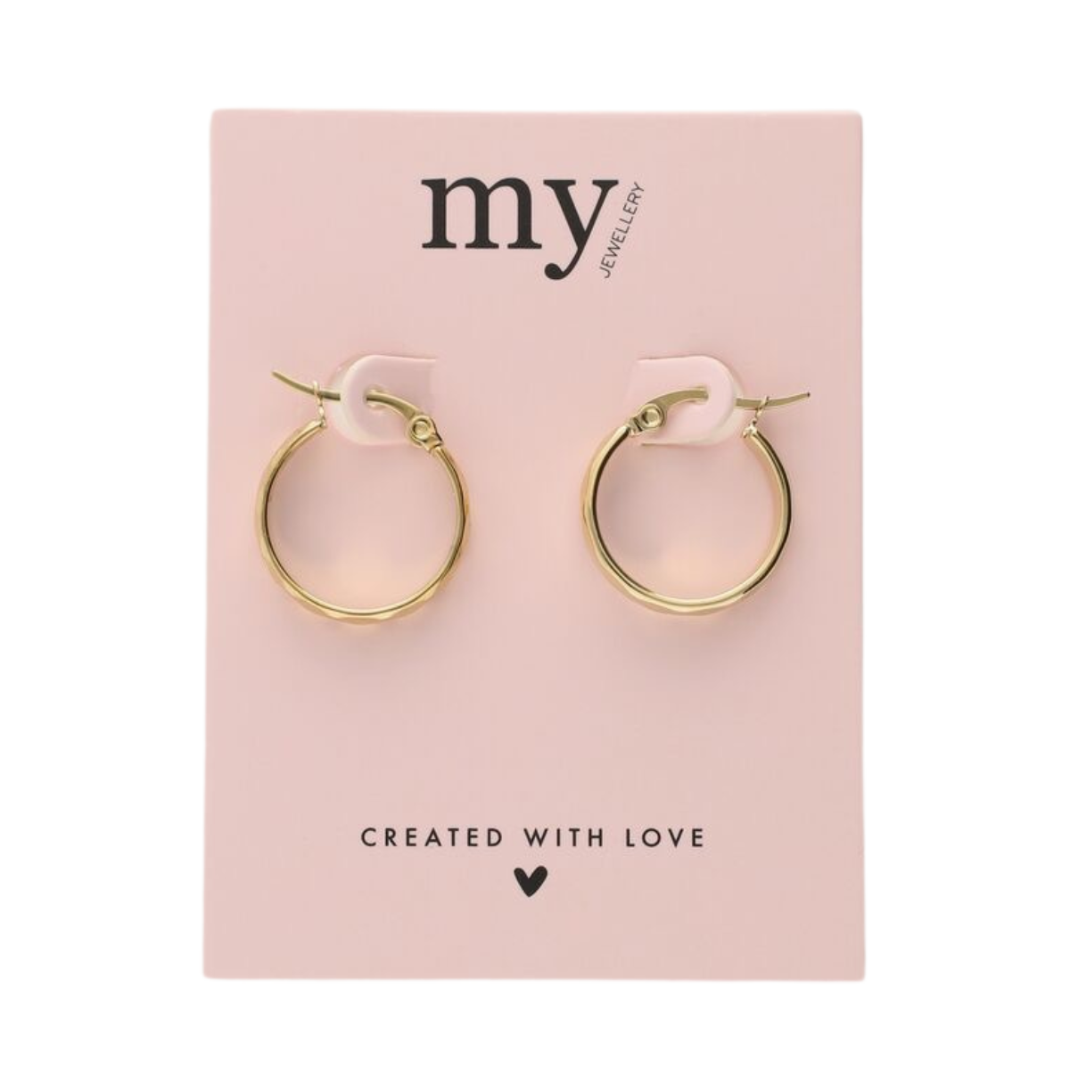 Oorbellen rond patroon - 1200 Gold