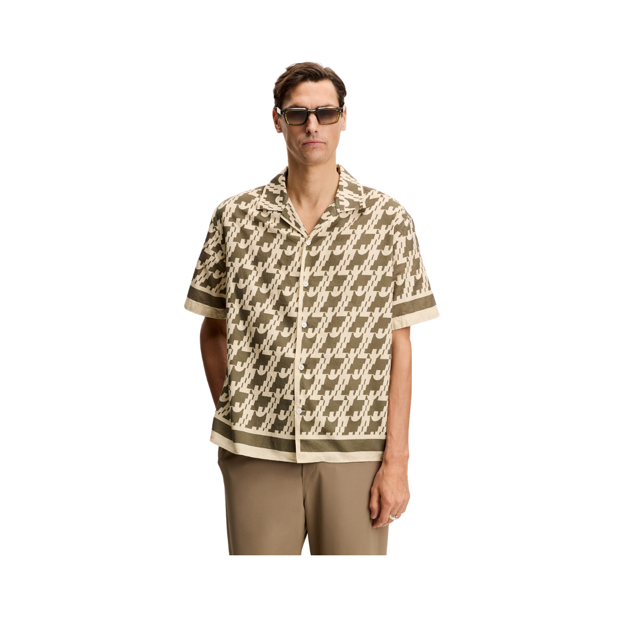 Ellis Border Resort Shirt - JL Glitch Kalamata