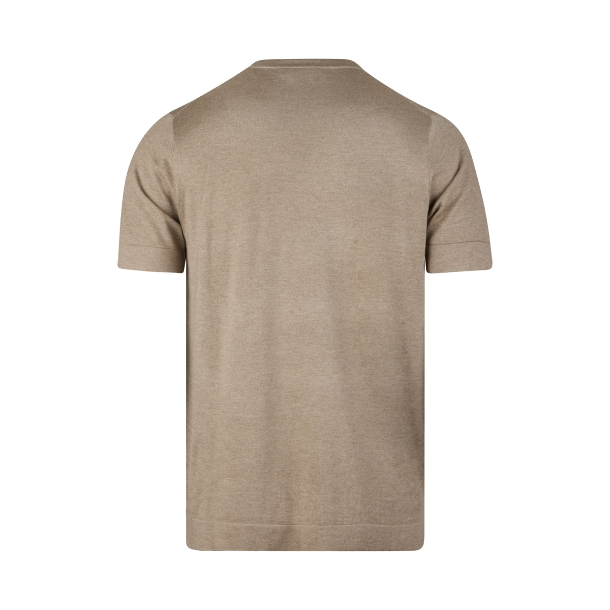 T-shirt Knitted Crew Neck - Beige