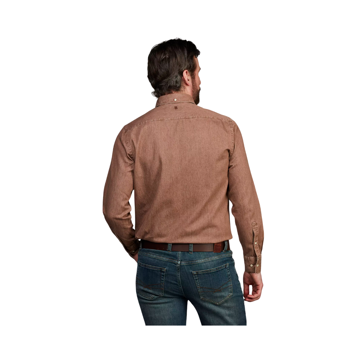Zac Clrd Twill Denim Shirt - Rustic Brown