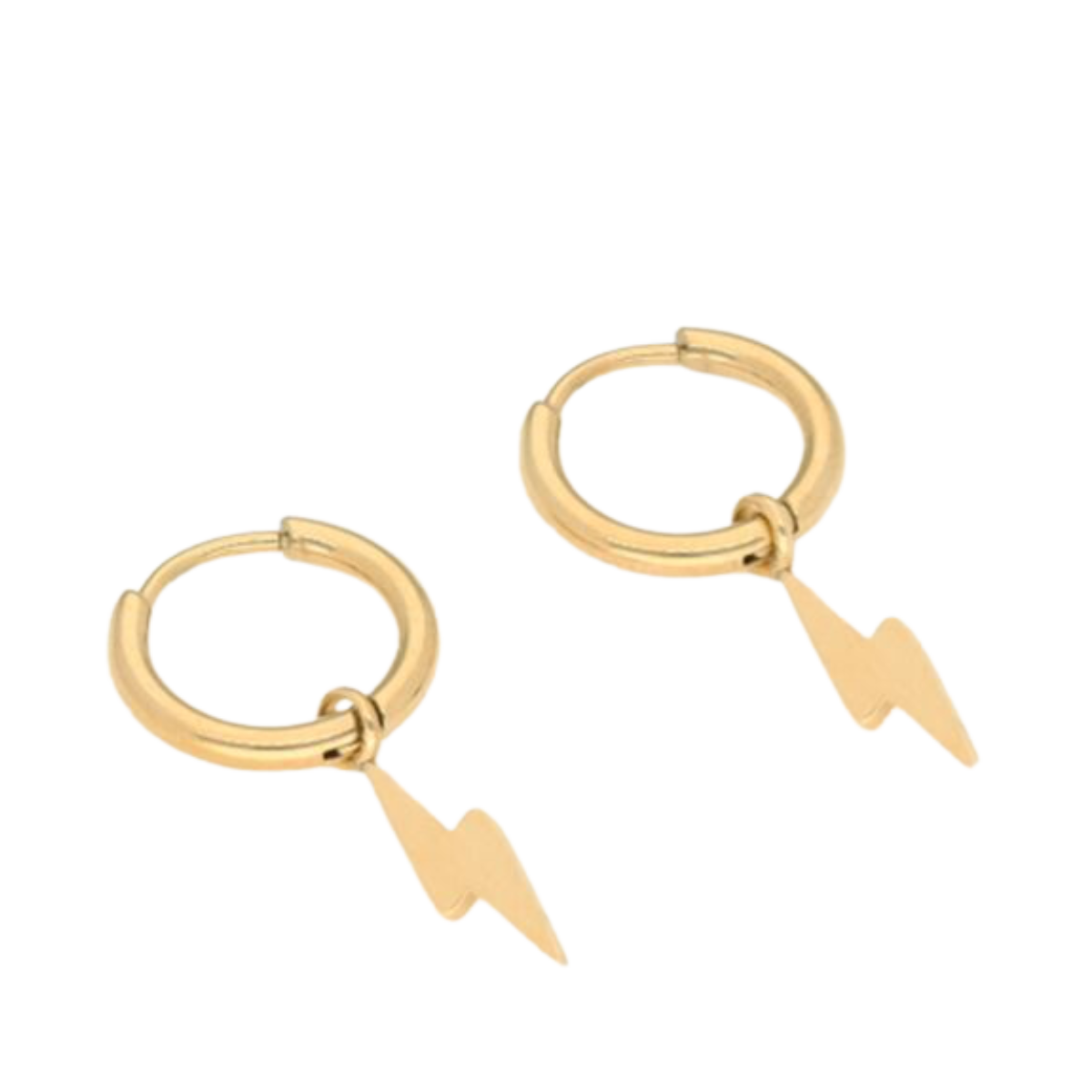 Earring lightning 1.2 cm - Gold
